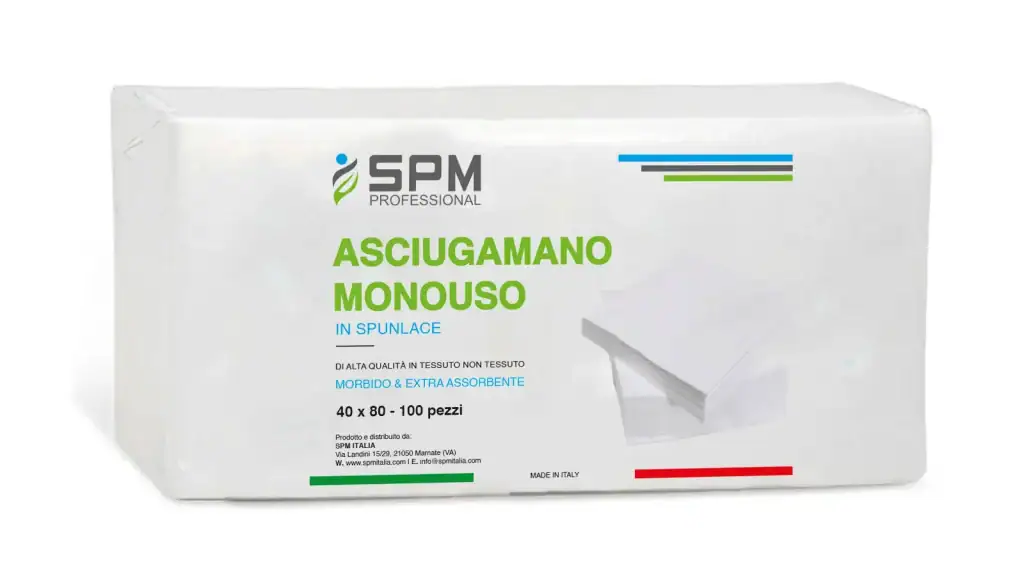 Asciugamano monouso in TNT per settore beauty e ristorazione.