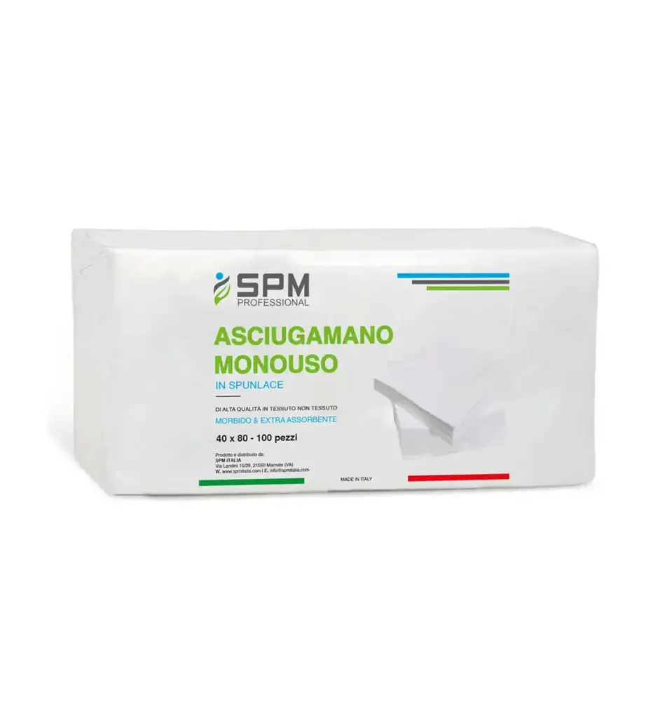 Asciugamano monouso in TNT per settore beauty e ristorazione.